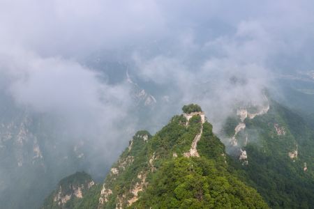中国,北京,箭扣长城,历史古迹,自然风光,森林,山川,雾,植物,树木,建筑