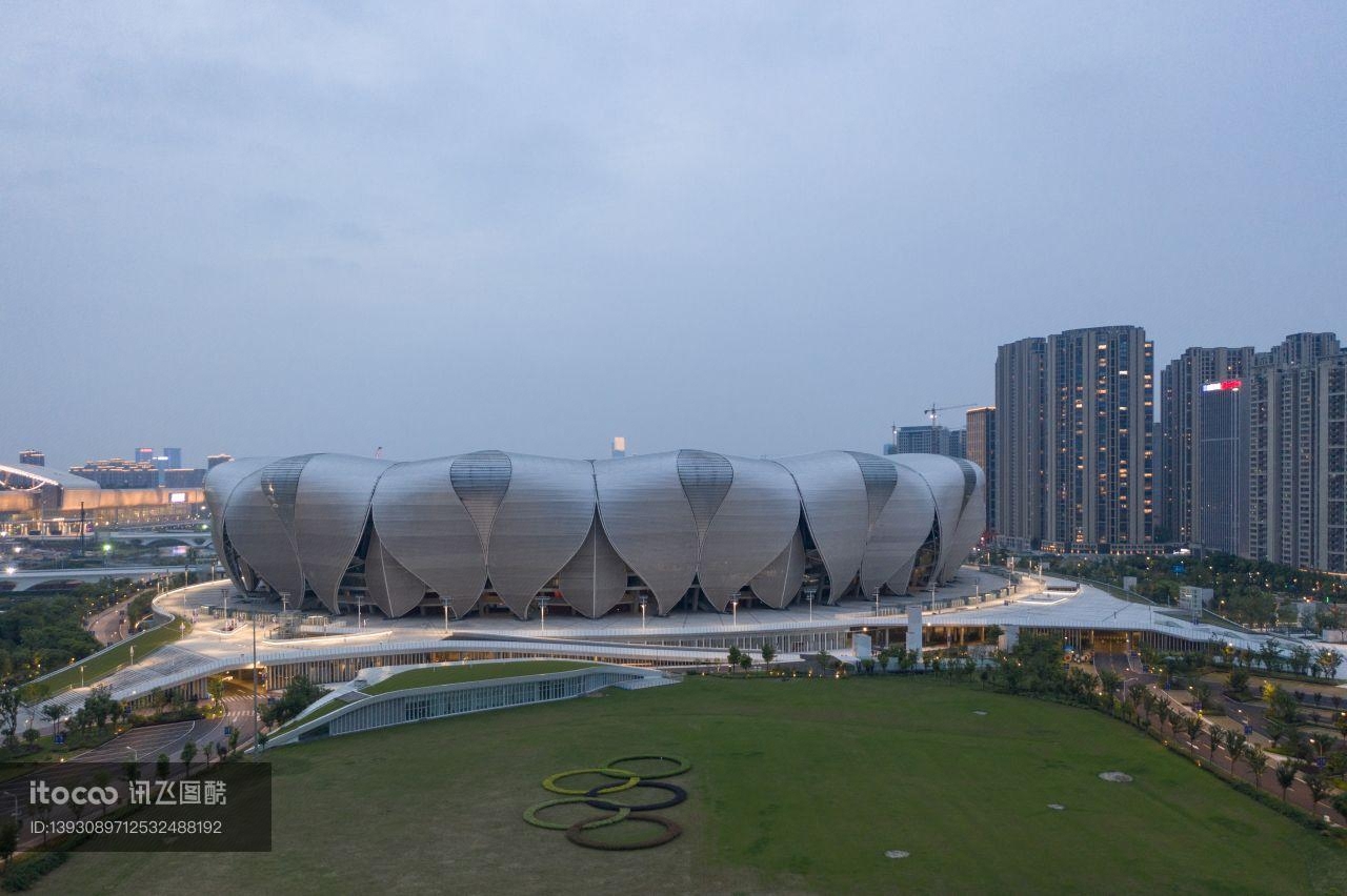 奥体中心体育馆,杭州,航拍