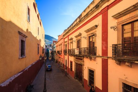 建筑,墨西哥,巷道,国外,城镇,道路,俯瞰