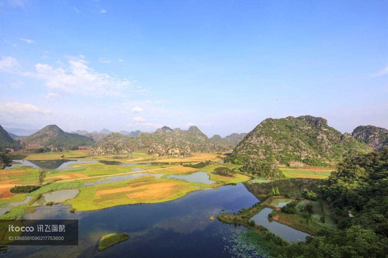 湖泊,天空,中国