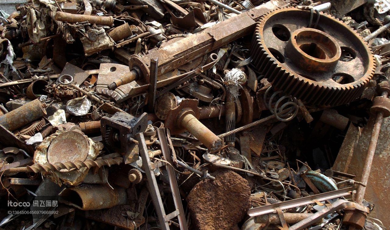 物品,废弃零件,特写
