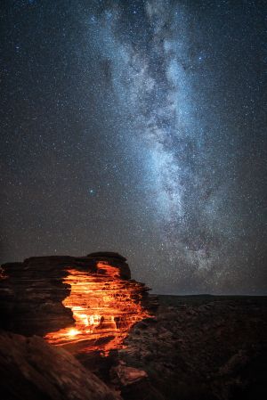 星空,山川,天文,天空,自然风光,星星,岩石