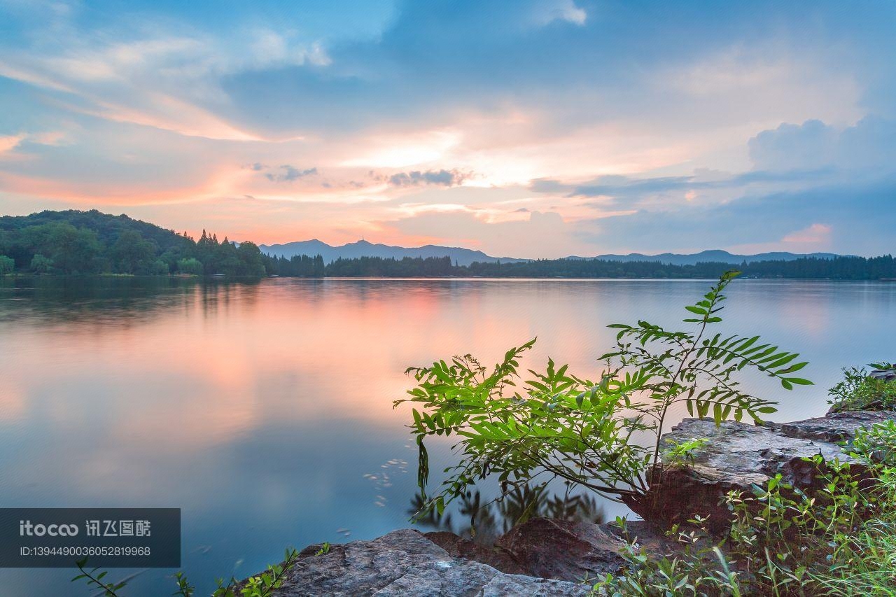 自然风光,湖泊,天空