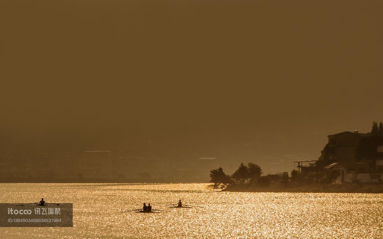 江河,自然风光,全景