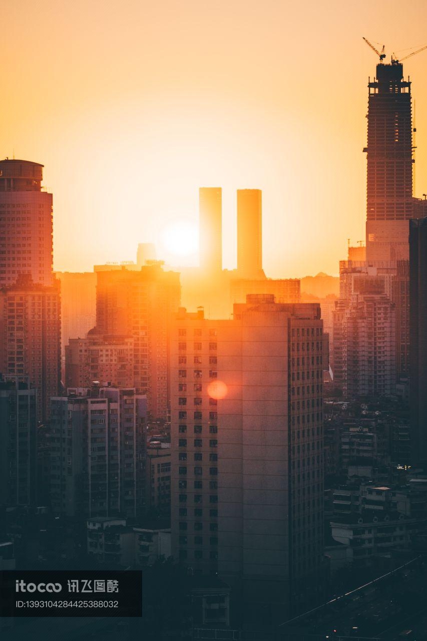 建筑,都市,天空