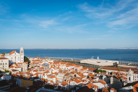 城镇,天空,海洋,建筑,自然风光,全景,港口码头