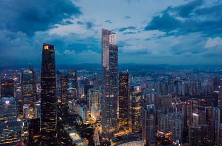 城镇,都市,村镇,夜晚,航拍