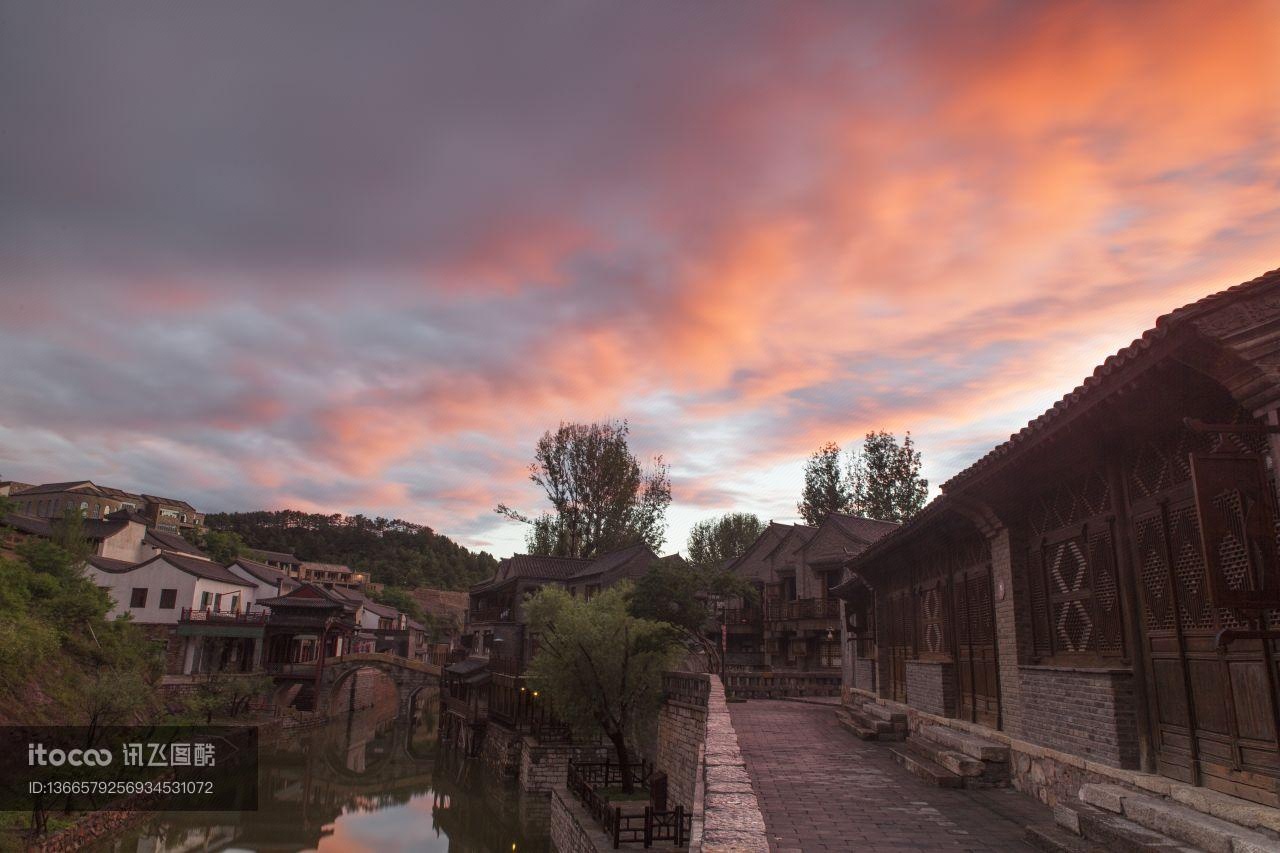 村镇,天空,北京