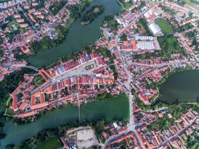 鸟瞰图,现代建筑,建筑,城镇,国外,捷克