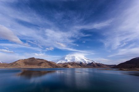 湖泊,天空,山川,自然风光,森林,全景