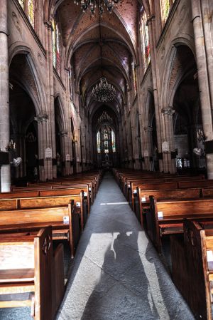 教堂,建筑,城镇