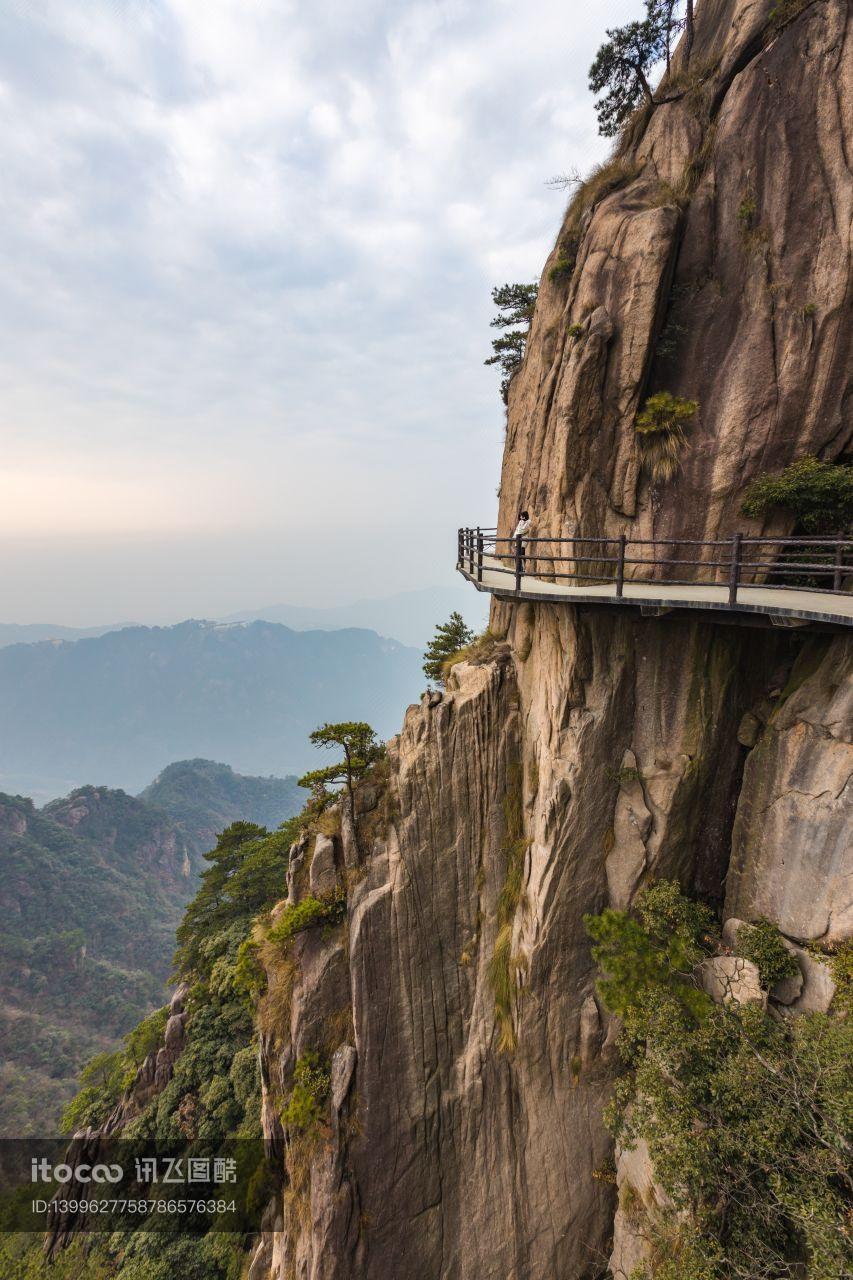 九华山,峡谷,中国