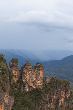山川,峡谷,鸟瞰图,自然风光,天空,国外,澳大利亚,悉尼