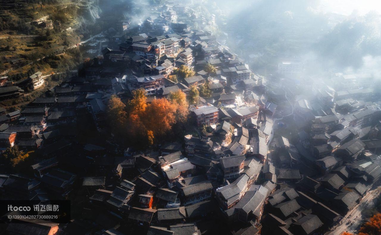 建筑,城镇,航拍