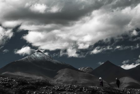 自然风光,白云,山川