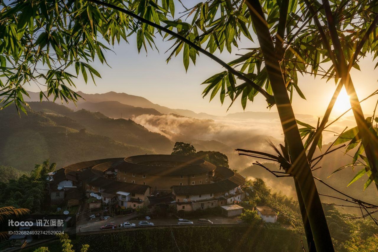 福建,建筑,景点