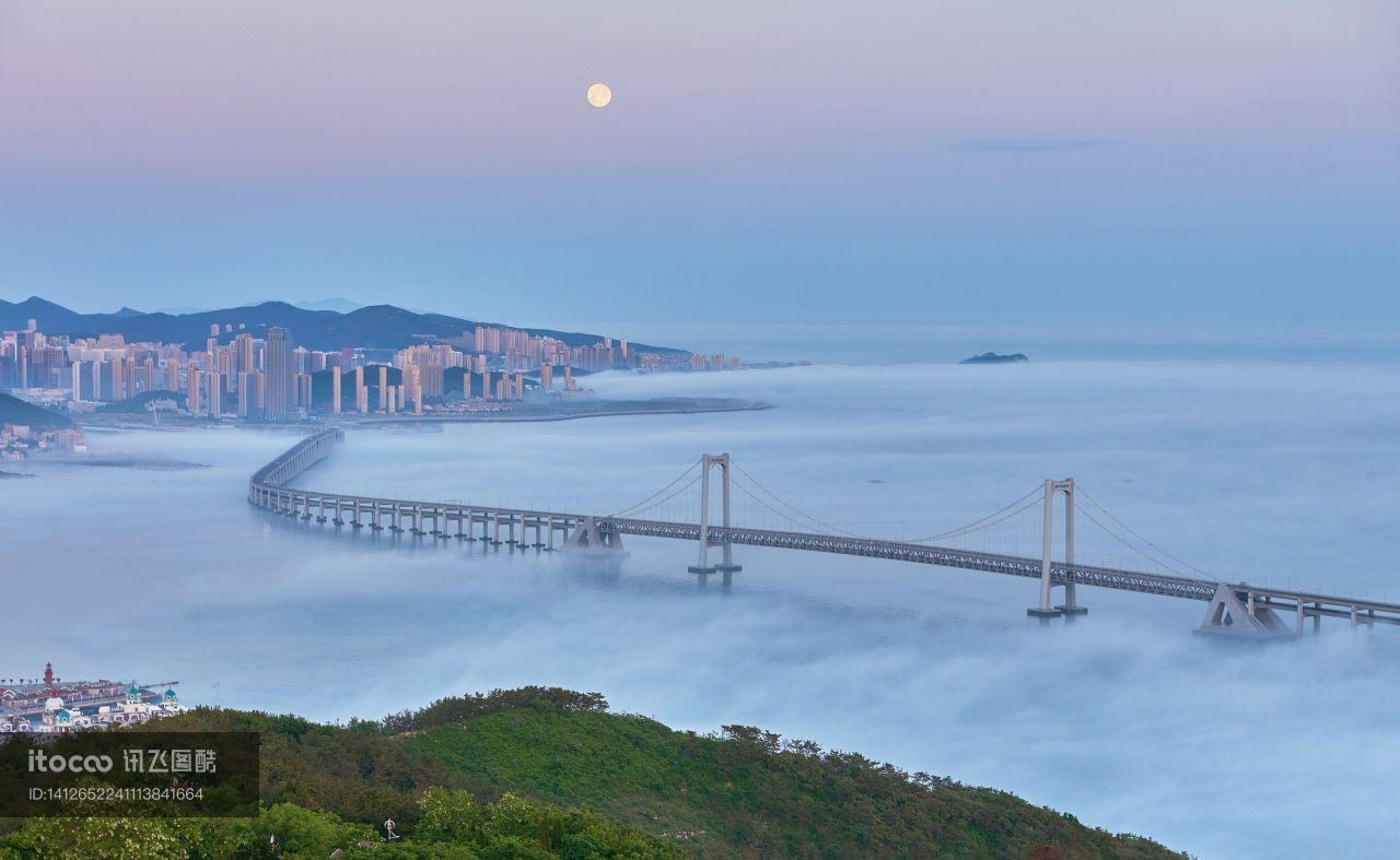 建筑,大连跨海大桥,天空
