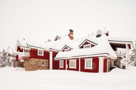 芬兰,雪景,房屋,建筑,生活工作,自然风光