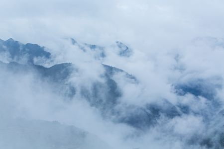 自然风光,雾,俯瞰,航拍,山川