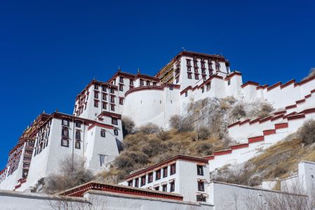 西藏,建筑,景点,仰拍,布达拉宫,城镇,国内旅游,旅游