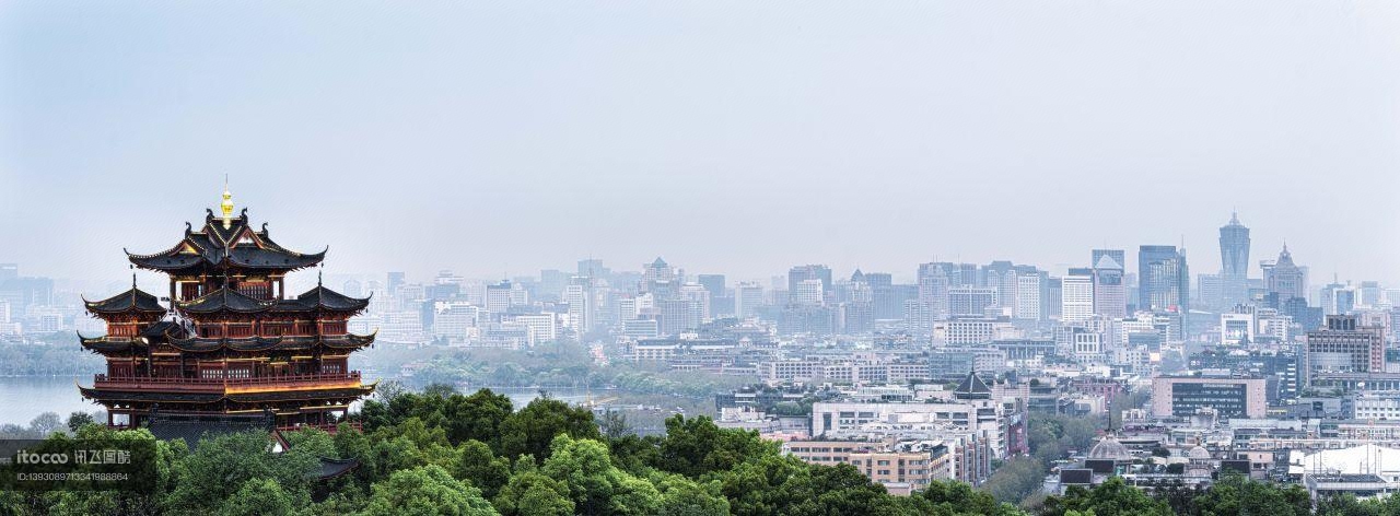 天空,楼阁,航拍