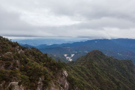 山峦,树,植物,自然风光,天空,安徽,岳西