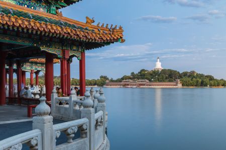 建筑,北海,公园,古亭,中国,北京,江河,景点,传统建筑