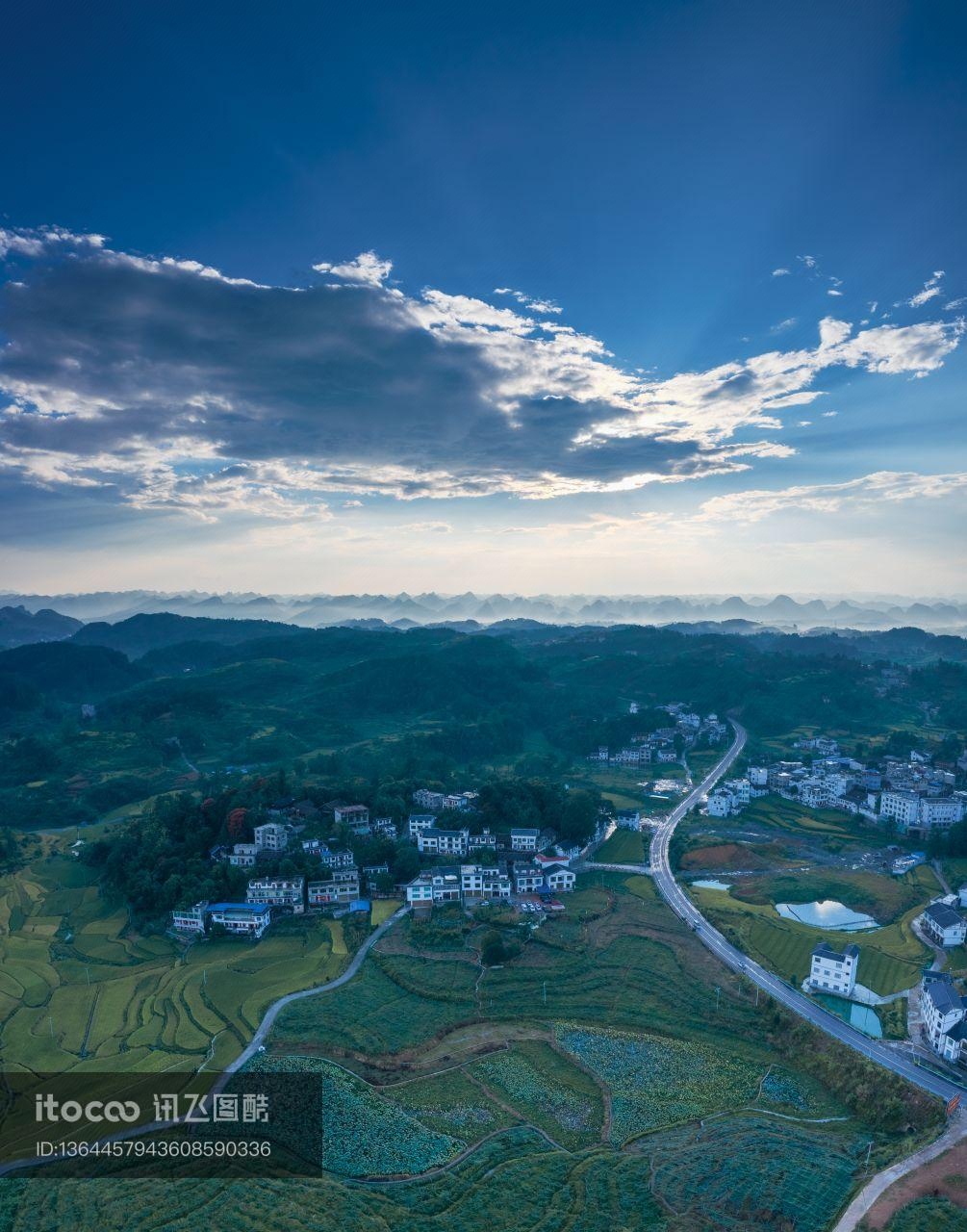 村镇,自然风光,平原