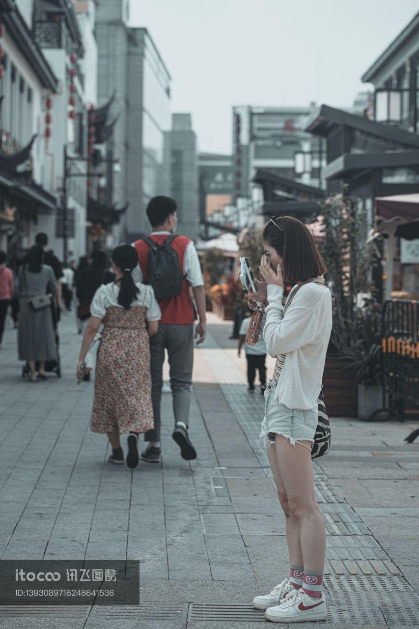 街道,生活工作,全景